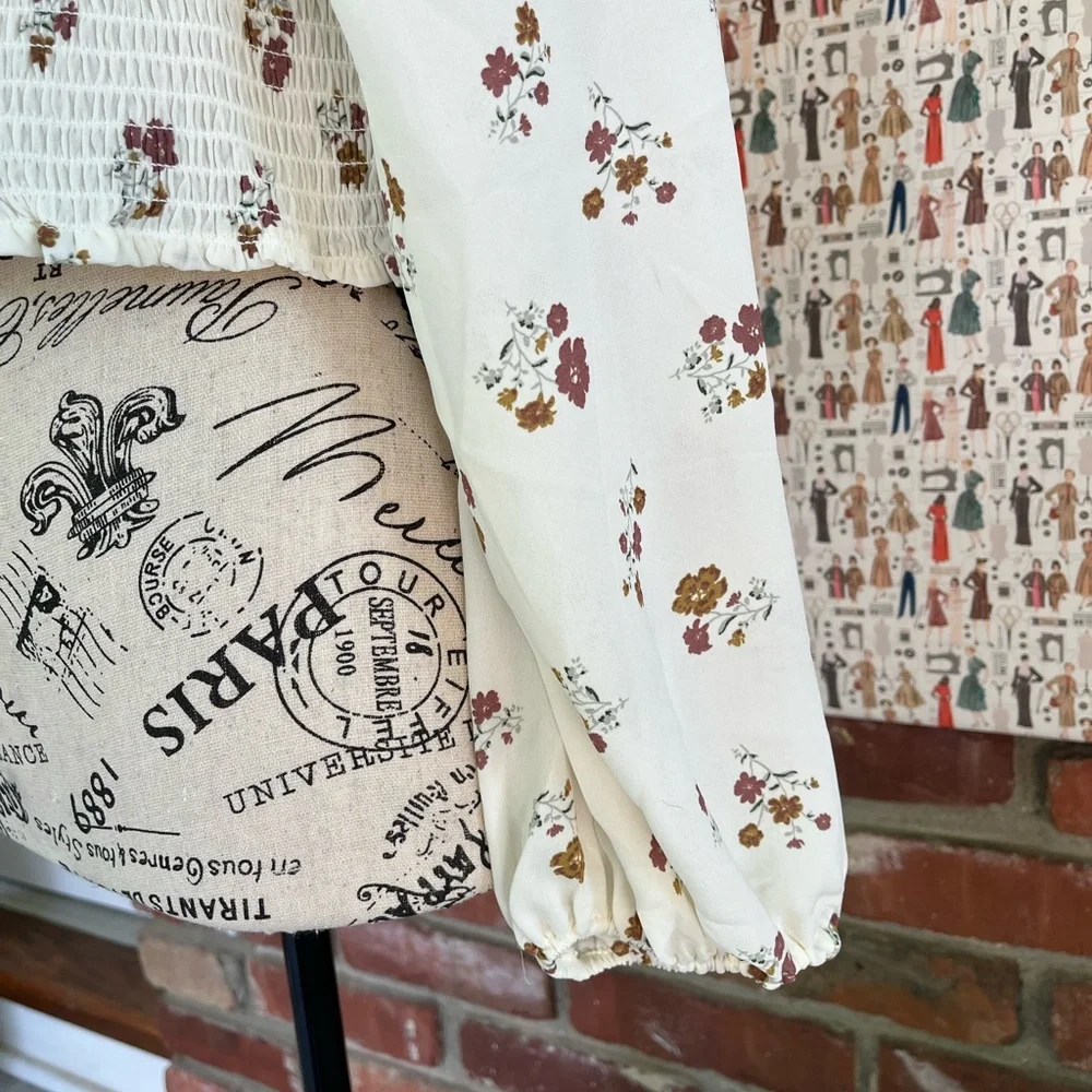 Ross Floral top NWT - Picture 2 of 8